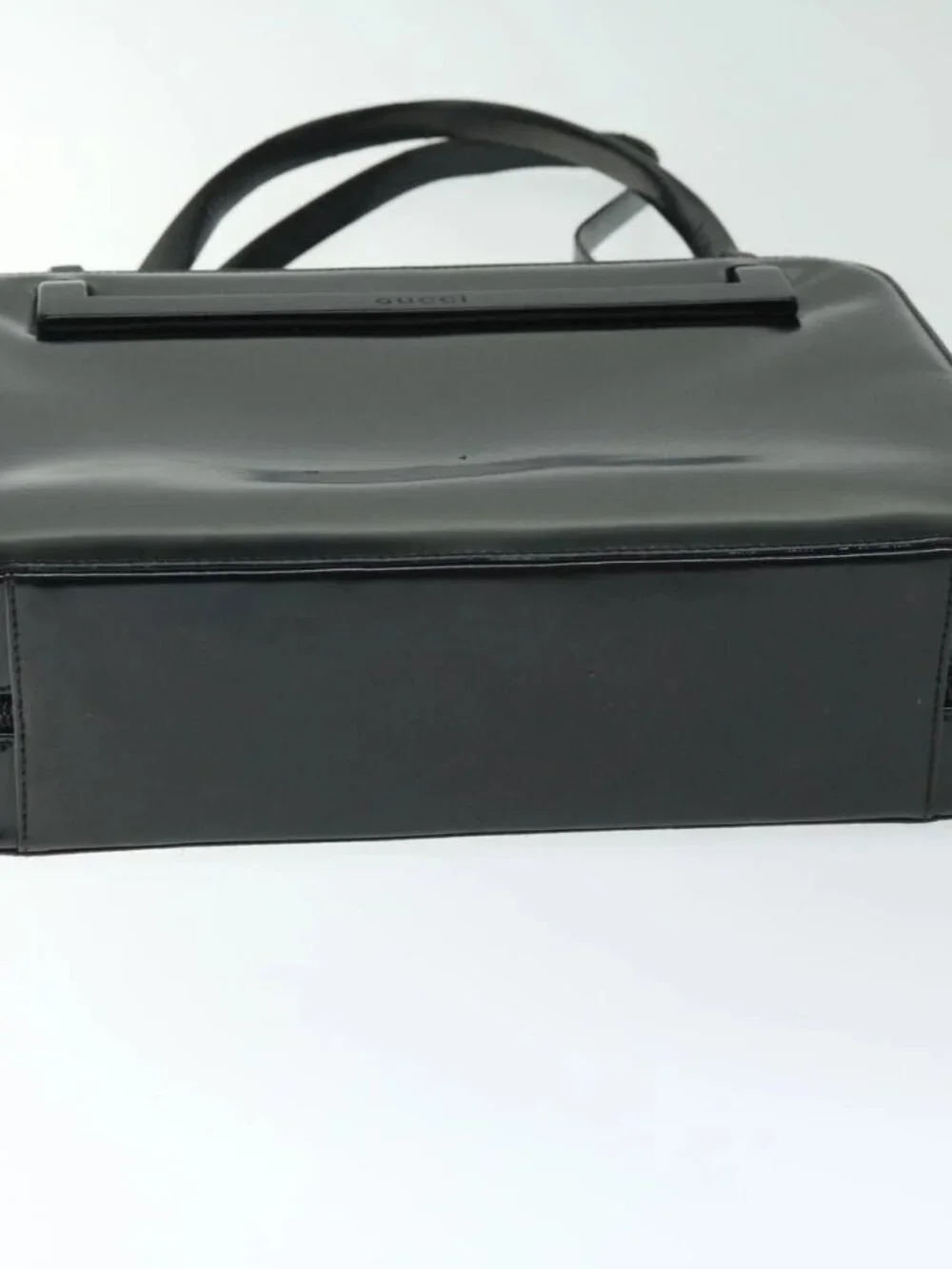 GUCCI Hand Bag Leather Black 001 3091 002113 Auth im458